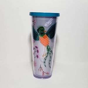 Starbucks Quetzal Bird Floral Venti 24oz Tumbler Cup